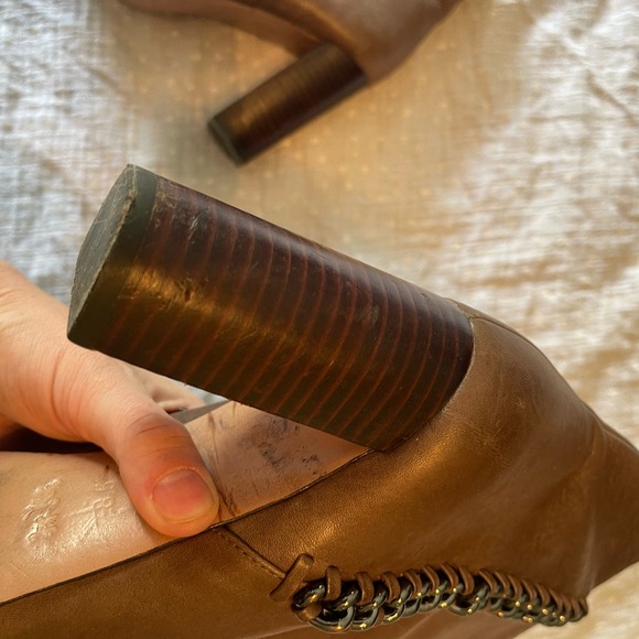 Coach Brown Leather Ankle Boots - Picture 11 of 12